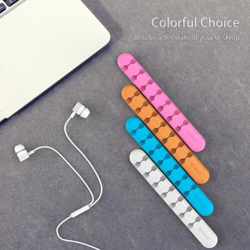 Headphone USB cable multi-port winding cable organizer data cable desktop power card cable buckle fixed cable clamp
