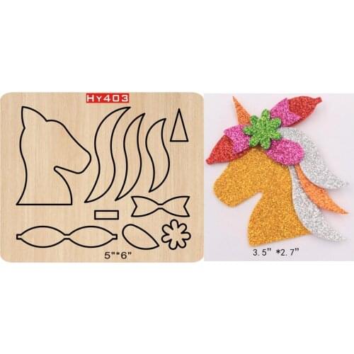 Unicorn wooden die Cutting Die Suitable for common die-cutting machines in the market