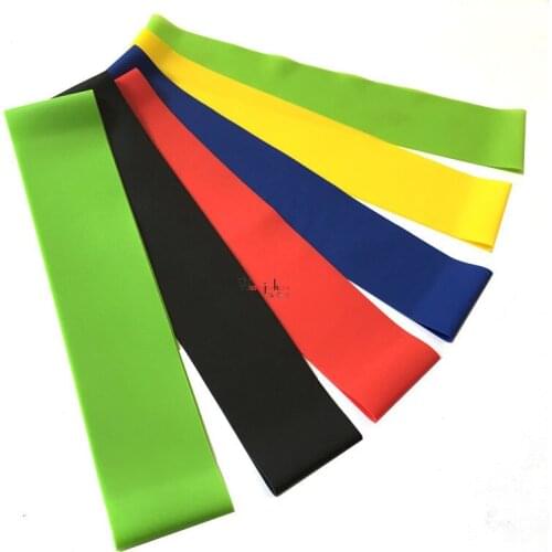 60*5cm Elastic Bands Women Fitness Workout Rubber Loop latex indoor 6 Color Yoga gym Strength training Athletic Equipment