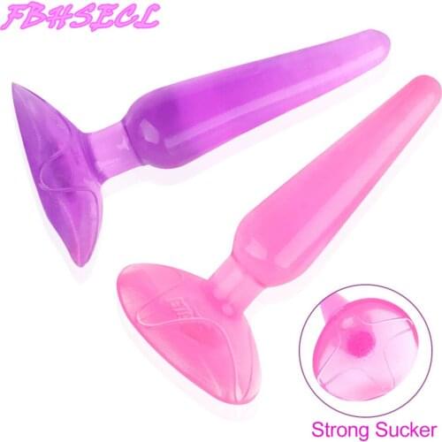 FBHSECL Mini TPE Anal Plug Beads Jelly Toys Dildo Adult Sex Toys for Men Women Butt Plug Sex Shop Adult Products Erotic