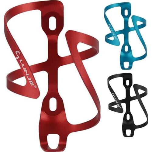 LUNJE Road Bicycle Bottle Cage MTB Mountain Bike Water Cup Holder Aluminum Alloy Ultra-Light Cycling Parts