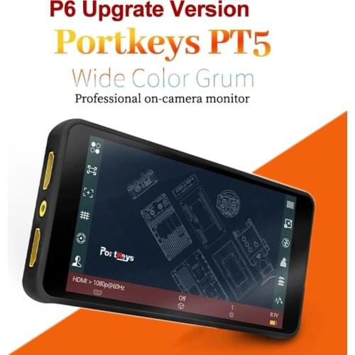 Portkeys PT5 4K Monitor 5 inch Touch Screen 3D LUT HDMI-compatible Field Monitor Upgrade Version For DSLR Camera VS Portkeys P6