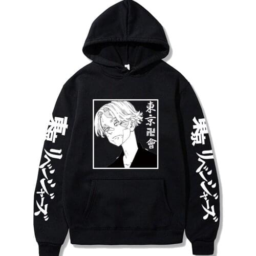 Tokyo Revengers Hoodies Anime Cosplay Casual Loose Character Print Oversized Men Women Sweater Long Sleeve Fashion Top 2021 New