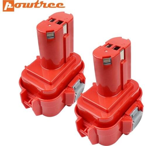 Powtree 3500mAh 9.6V Ni-MH For Makita PA09 9120 9122 6207D 192595-8,192596-6 Rechargeable Power Tool Battery