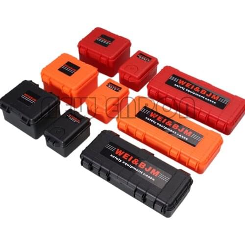 NEW ENRON 3Pcs Plastic Mini Storage Box Safety Equipment Cases For 1/10 RC Crawler Car Axial SCX10 90046 TRX4 TRX-6 MST HSP
