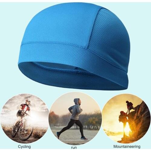 Cooling Skull Cap Breathable Cycling Caps Helmet Lining Beanie Outdoor Sports Skull Cap Breathable Sweat Wicking