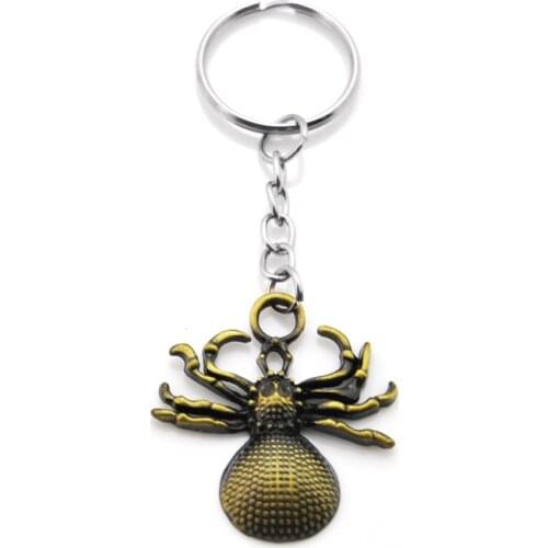 Original New Fashion High Quality spider keychain Women key Ring Alloy Men keyholder Gift