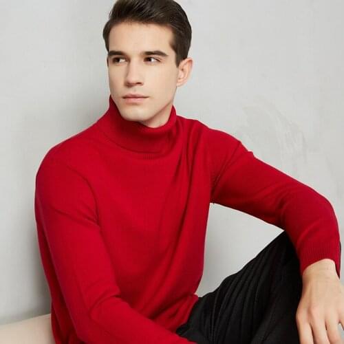 2020 Autumn New Men Knitted Pullover Cashmere Sweater Casual Business Turtleneck Thin Slim fit Sweaters Brand Clothes,GA738