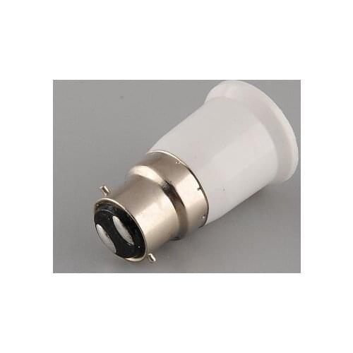 B22 Male to E27 Female Light Lamp Bulbs Adapter Converter Holders Bayonet 250V 2A 500W Plastic 2pcs /LOT