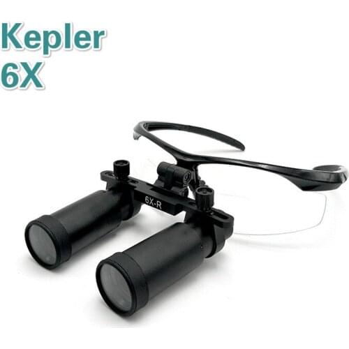 Professional 6X High Power Medical Dental Loupe Surgical Binocular ENT Kepler Optical Magnifier Microsurgery Magnifying Glasses