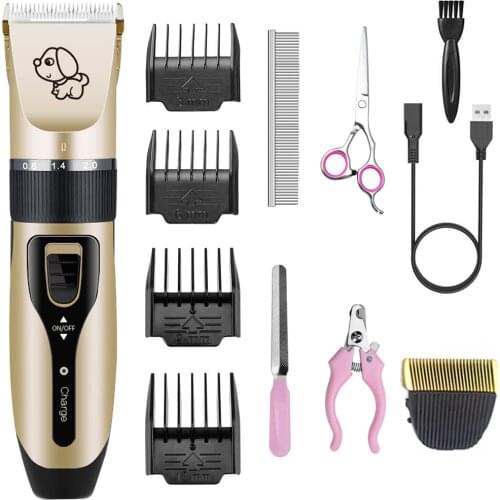 Professional Pet Hair Trimmer Electric Pet Clipper USB Charging Cat Dog Hair Trimmer Shaver Set Animals Hair Cutting Machine