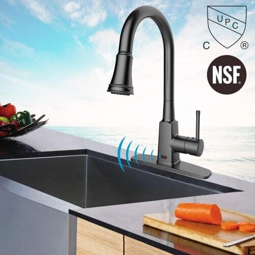 Atalawa Touchless Motion Sensor Kitchen Sink Faucet with Pull Down Three Mode Sprayer Head and 360 Rotating High Arc 10008-ORB
