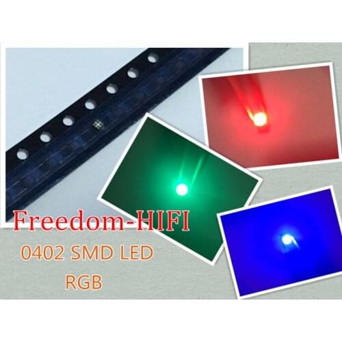 LED 0402 / 1005 SMD light beads bright RGB red green blue LED light emitting diode original 100PCS
