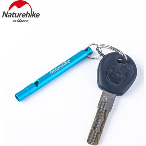 Naturehike Whistles Training Whistle Multifunctional Aluminum Emergency Survival Whistle Keychain for Camping Hiking Training