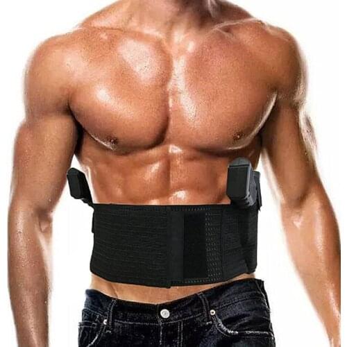 Tactical Military Belly Gun Holster Invisible Belt Bag Concealed Carry Elastic Waist Pistol Case For Glock Handgun Hunt Magazine