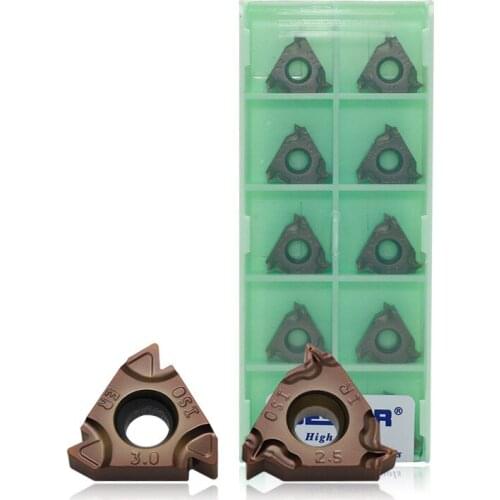 16ERM 1.0/1.5/2.0/2.5/3.0ISO LF6118 /16IRM 1.0/1.5/2.0/2.5/3.0ISO LF6118 carbide inserts, DESKAR brand, to cut stainless steel