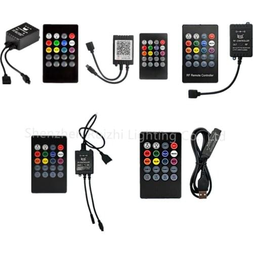 USB 20 music keys IR controller black Remote sound sensor for RGB LED strip high quality 5-24V