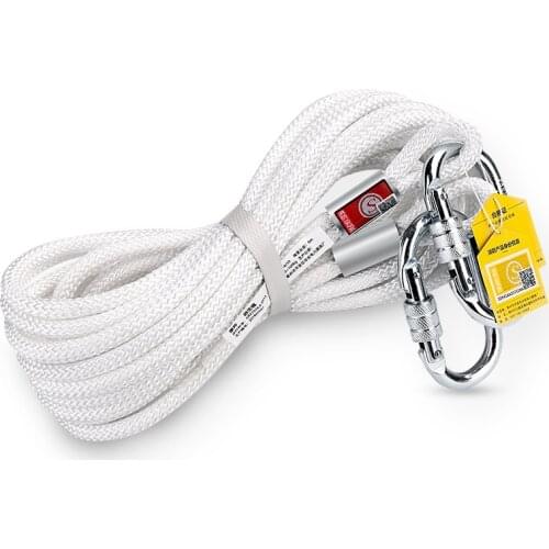 New High Quality 10m/15m/20m Rope Contains Wire Fire Safety Rope Lifeline For Fire Escape Emergency 3C Certification