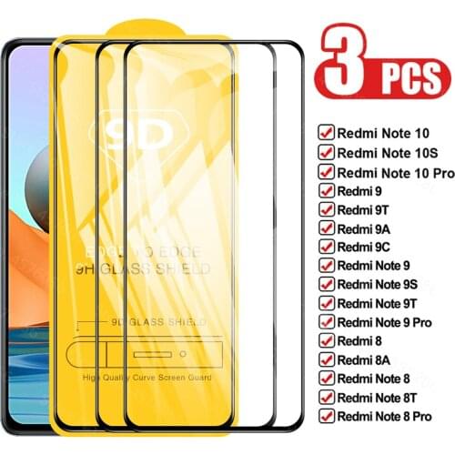 Tempered Glass For Redmi Note 9 8 10 Pro Max 8 8A 9 9A 9C 7A Screen Protector Glass For Xiaomi Redmi Note 8 9 10 7 6 5 Pro Glass