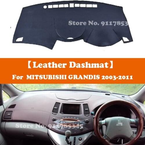 Suede Leather Dashmat Accessories Car-Styling Dashboard Covers Pad Sunshade For Mitsubishi GRANDIS 2003 2004 2005 2006 2007-2011