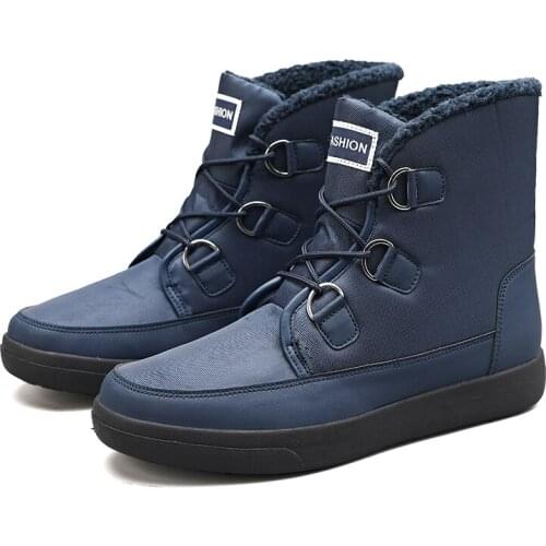 Women Boots High Quality Keep Warm Mid-Calf Snow Boots Female Lace-up Comfortable Ladies Boots Platform Thigh High Shoes