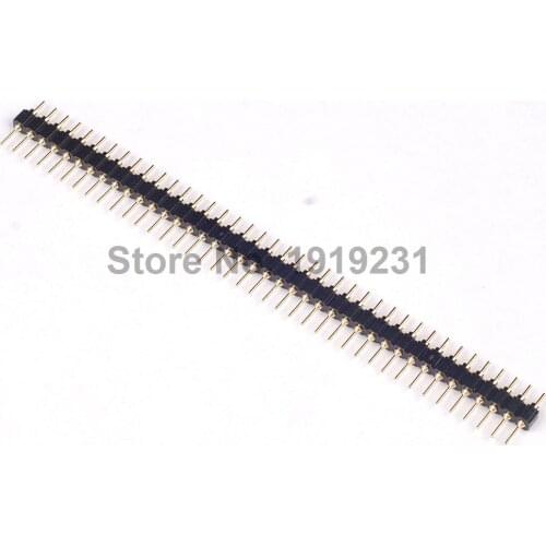10PCS 1x40 Pin 2.54 Round Male Pin Header Connector