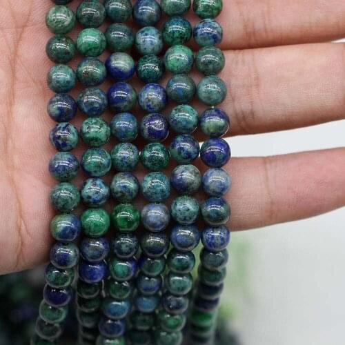 1strand/lot Natural Stone Phoenix lapis lazuli Bead Round Loose Spacer Beads For DIY Bracelet Necklace Jewelry Making Findings