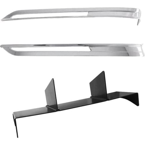 2 Set Car Accessories: 1 Set Car Front Rear Fog Light Lamp Frame Trim Fog Light & 1Pcs Car Co-Pilot Glove Box Partition