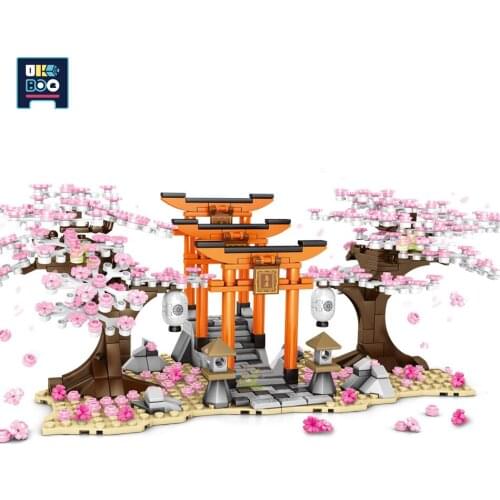 647Pcs Sakura Chidori Japanese-style Scenario Simulation Building Blocks City Friends Figures Bricks Princess Toys