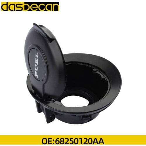 Dasbecan 1PCS Car Fuel Filler Door Cover Fuel Gas Vapor Edition for Dodge Challenger 2008-2019 68250120AA Matte Black Auto Parts