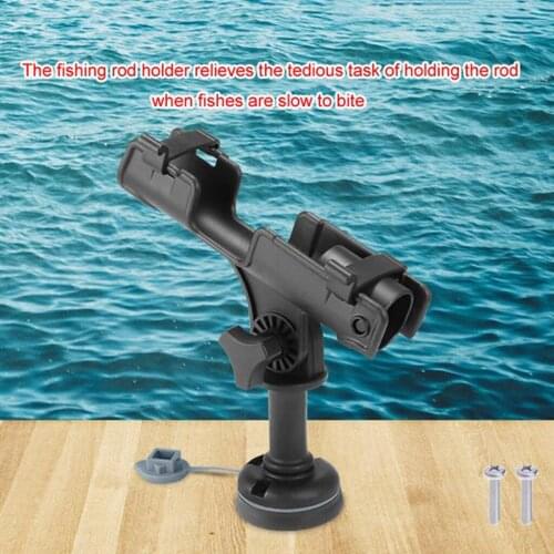 360 Degree Swivel Fishing Rod Holder Seat Supoort Bracket Kayaks Assesseries Paddle Gear Pole for Kayak Row Boat