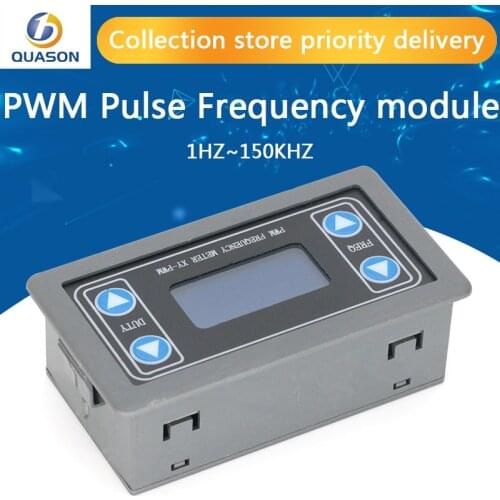 1HZ~150KHZ Signal Generator Digital Display PWM Pulse Frequency Duty Ratio Adjustable Square Wave Rectangular Signal Generator