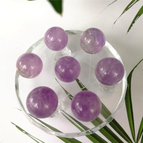 Hot Natural Amethyst Stone Polished Bead Ball Sphere Healing Quartz Crystal For Home Decor Reiki Gifts Energy