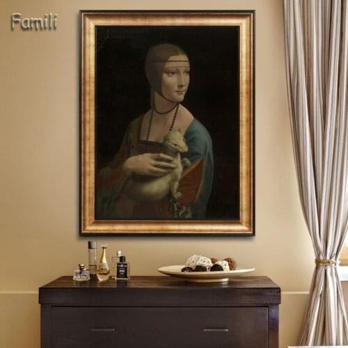 Leonardo Da Vinci Salvator Mundi Classic Canvas Art Print Painting Poster, Wall Pictrues For Living Room Home Decor, No Frame