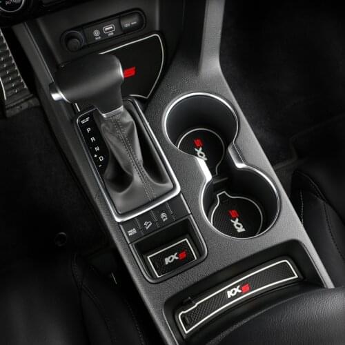 For Kia Sportage 4 2016 2017 2018 Gate slot pad Door Groove Mat anti-slip Cushion Cup pad Interior decoration accessory styling