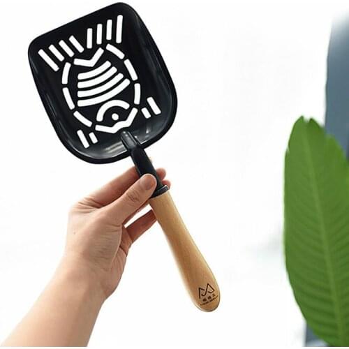 Pet Cat Litter Scoop Metal wood Cleanning Tool Puppy Kitten Cozy Sand Scoop Shovel Product Pet Cleaning Supplies