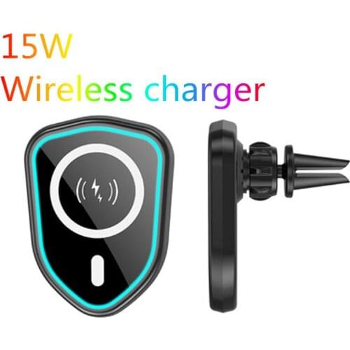 Magnetic car wireless charger 15W Qi wireless fast charging car holder for iPhone1212 Pro 11 8Plus Samsung Note 10 Huawei Mate30