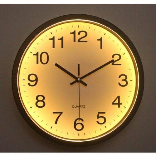 Simple Modern Design Wall Clock Silent Led Digital Luminous Wall Clock Glowing Electronic Creative Reloj Pared Home Decor AD50WC