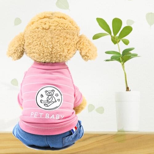 Small Dog Clothes Jumpsuit Spring Summer Dog Clothing Pajamas Shirt Coat Yorkie Chihuahua Puppy Costume Poodle Pomeranian Coat