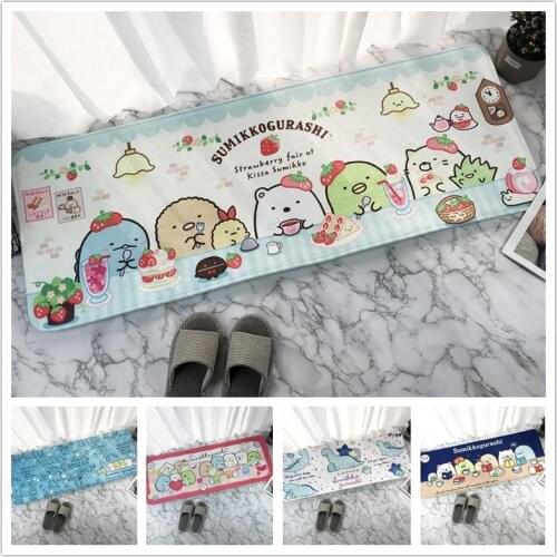 Sumikko Gurashi Plush Rug Cartoon Bathroom Bedroom Non-slip Floor Mat Decoration Home Carpet Kids Cute Corner Bio Washable Rugs