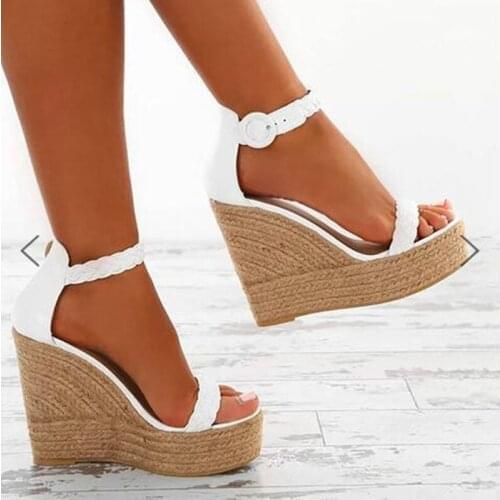 Ladies summer sexy wedge sandals new non-slip thick-soled high heels ladies fashion open toe casual womens shoes