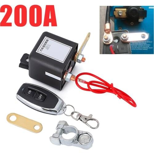 12V Universal new Battery Isolator Switch Relay Integrated For Car With Wireless Remote Control Disconnect