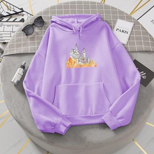 Autumn Oversized Hoodies Sweatshirt Womens Casual White Top Fashion Hooded Sweatshirt Long Sleeve Print Graphic Jacket Women