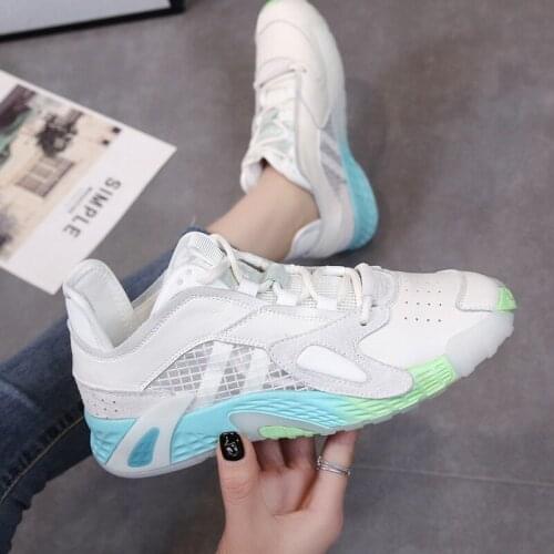 Running Sneakers Women Sports Jogging Shoes 2021 Fashion Jelly Sole Thick Bottom Basket Chunky Sneakers Women Zapatillas Mujer