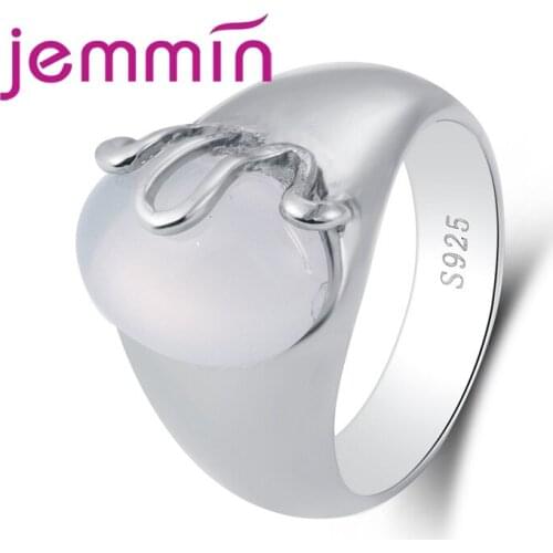 Retro Opal Stone 925 Sterling Silver Ring Fashion Jewelry Punk Snake Rings For Women Mens Animal Jewelry Party Gift