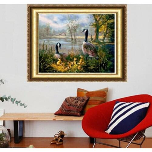 Parenthood Animal 40*30 New Needlework Diiy Diamond Painting Cross Stitch Emboridery Modern Fashion Home Decor Free Shipping