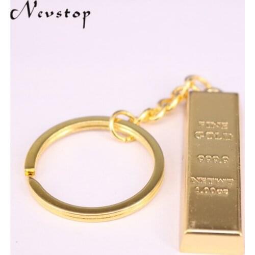 Key chain golden keychains keyrings pendant metal key finder luxury man car key rings KC75