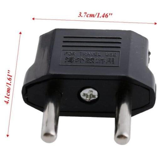 10PCS US USA to EU Europe Euro AC Power Plug Converter Travel Adapter Charger P82A