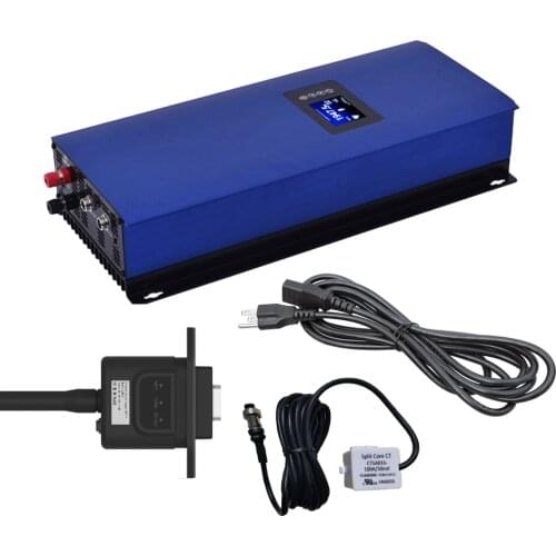 2000W Grid Tie Inverter with Limiter 45-90VDC AC 220V 230V 240V LCD MPPT Pure Since Wave Battery discharge