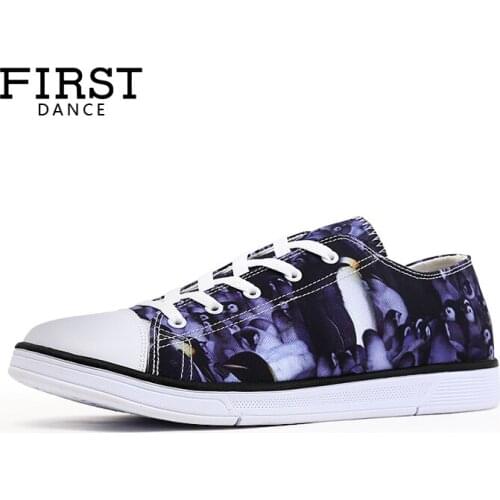 2018 Men Canvas Shoes Animal Unisex Flats Students Casual Shoes Customized 3D Prints Lace-up Female Leisure Shoes Luxury Brand